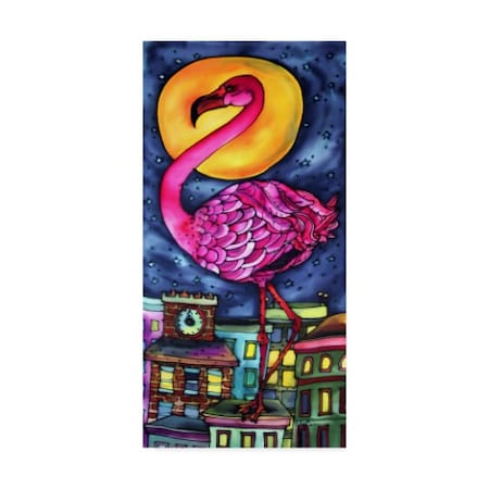 Holly Carr 'Flamingo' Canvas Art,16x32